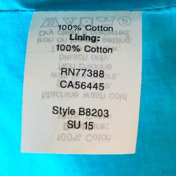 J Crew Pencil Skirt Turquoise And Green Cotton Print, Size 6 EUC - Picture 14 of 16